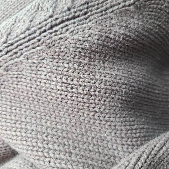 J. Crew Roll Neck OarsmanBrown Taupe Heavyweight Cotton Sweater - Picture 7 of 10